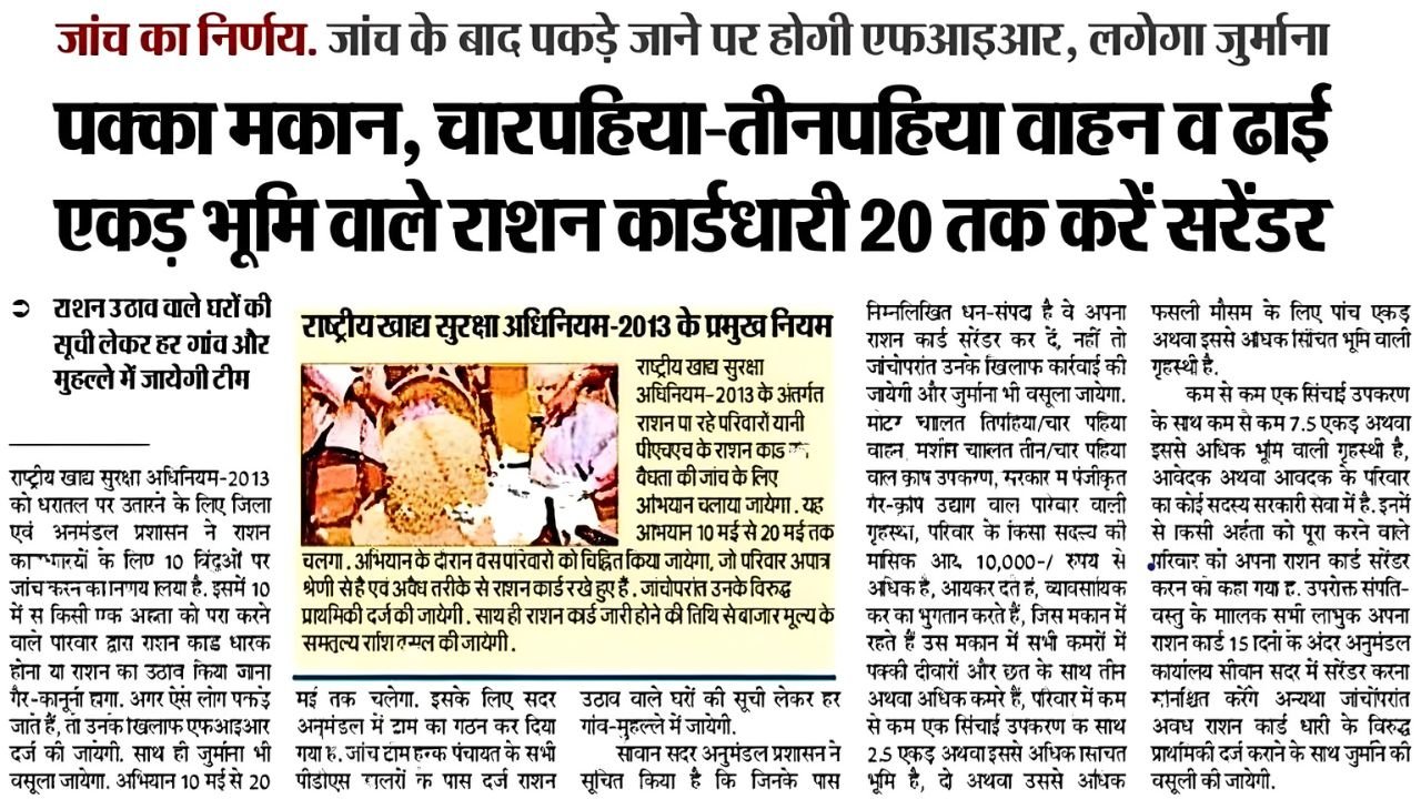 Ration Card eKYC Update